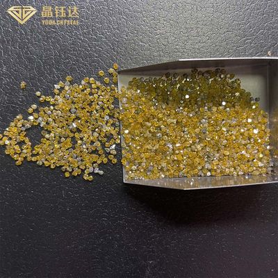 1.0mm Sampai 4.0mm HPHT Monocrystalline Diamonds Kuning Tekanan Tinggi Suhu Tinggi