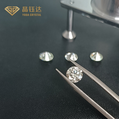 Polandia Fancy Cut Lab Diamonds Round Brilliant White Color Untuk Perhiasan