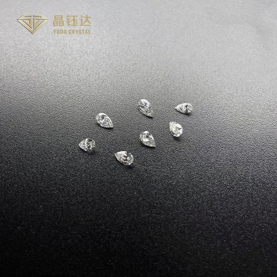 DEF Color HPHT Pear Shape Fancy Cut Lab Diamonds 0.05ct Sampai 0.3ct