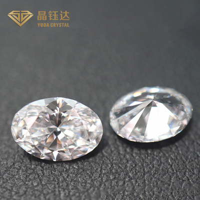 Oval 100% Longgar Igi Lab Grown Diamond Certificate Nyata CVD/HPHT Dibuat Dipoles