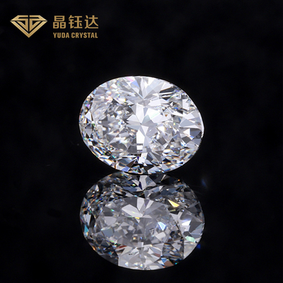 Hpht / Cvd White Oval Shape Synthetic Loose Diamond Fancy Cut Bersertifikat Igi Gia