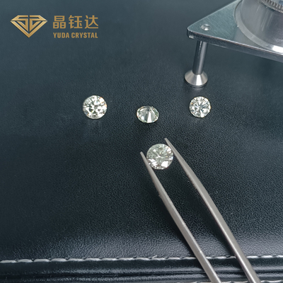 Polandia Fancy Cut Lab Diamonds Round Brilliant White Color Untuk Perhiasan