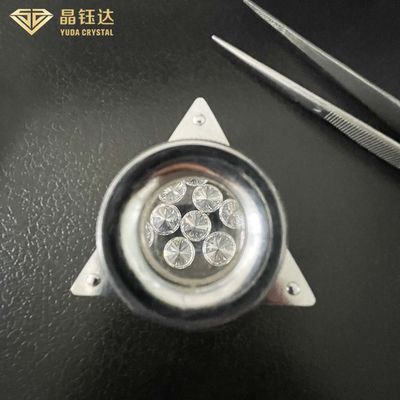 7.0ct 8.0ct HPHT Laboratorium Berlian Tumbuh persegi panjang DEF Warna Untuk Berlian Oval