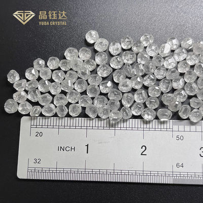 100% Asli dan Kekerasan 10 Mohs 1 karat HPHT Lab Made Uncut Rough White Lab Diamond