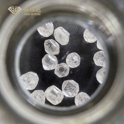 1.0 - 1.5 karat HTHP Laboratorium Tumbuh Berlian mentah Uncut Putih HPHT Berlian mentah Untuk Membuat Laboratorium Berlian cincin