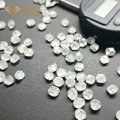 DEF persegi panjang Warna 8.0 9.0 Karat HPHT Berlian mentah Untuk cincin pertunangan
