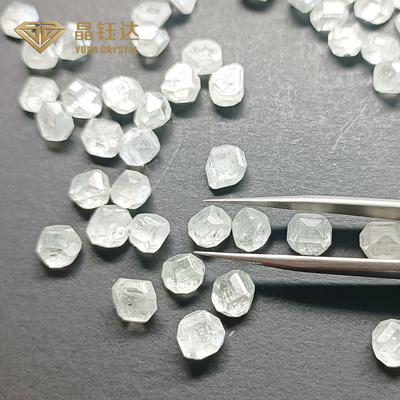DEF persegi panjang Warna 8.0 9.0 Karat HPHT Berlian mentah Untuk cincin pertunangan