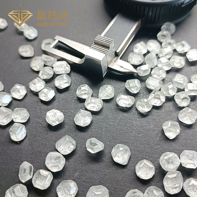 DEF persegi panjang Warna 8.0 9.0 Karat HPHT Berlian mentah Untuk cincin pertunangan