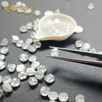 DEF persegi panjang Warna 8.0 9.0 Karat HPHT Berlian mentah Untuk cincin pertunangan