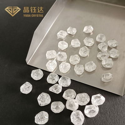 Persegi 6mm sampai 8mm DEF Warna HPHT Diamanten Deposisi Uap Kimia