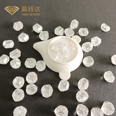 Persegi 6mm sampai 8mm DEF Warna HPHT Diamanten Deposisi Uap Kimia