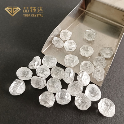 Permata persegi panjang 7mm 9mm DEF Warna HPHT Berlian mentah untuk cincin