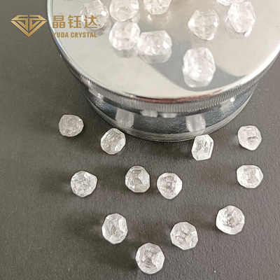 Permata persegi panjang 7mm 9mm DEF Warna HPHT Berlian mentah untuk cincin