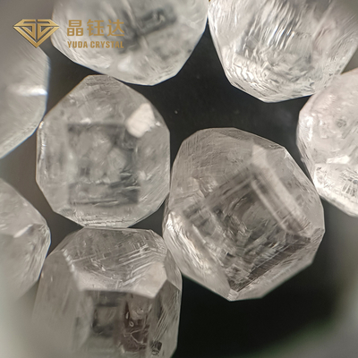 Bulat HPHT Berlian mentah 8.0ct Berlian Lab Tumbuh Putih Warna VVS VS