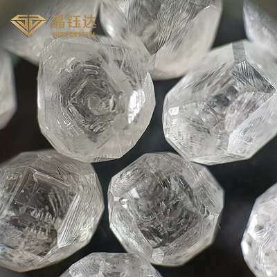 Bulat HPHT Berlian mentah 8.0ct Berlian Lab Tumbuh Putih Warna VVS VS