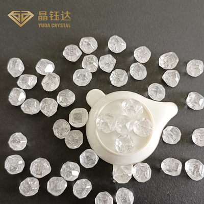 Permata persegi panjang 7mm 9mm DEF Warna HPHT Berlian mentah untuk cincin
