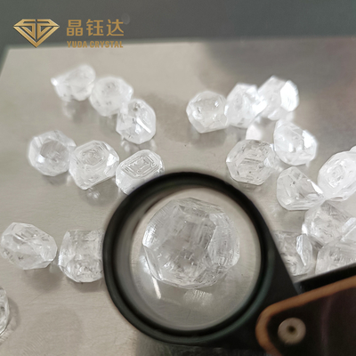 9mm 11mm DEF Warna HPHT Berlian mentah Uncut 8.0ct Untuk 8.99ct