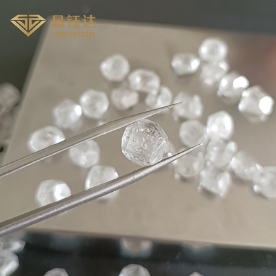 9mm 11mm DEF Warna HPHT Berlian mentah Uncut 8.0ct Untuk 8.99ct