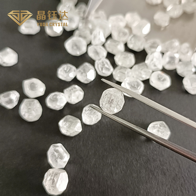 VVS VS SI DEF HPHT Berlian buatan kimia 1,5 karat 2,0 karat 5mm 6mm