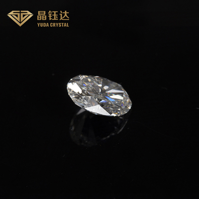 1.0 sampai 2.0ct HPHT Gia Berlian Laboratorium Menumbuhkan Putih Bentuk Oval longgarPotong mewah