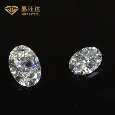 1.0 sampai 2.0ct HPHT Gia Berlian Laboratorium Menumbuhkan Putih Bentuk Oval longgarPotong mewah