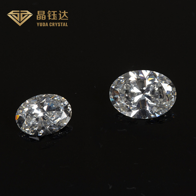 1.0 sampai 2.0ct HPHT Gia Berlian Laboratorium Menumbuhkan Putih Bentuk Oval longgarPotong mewah