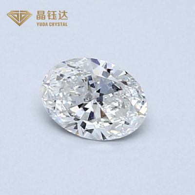 Oval 100% longgar Igi Laboratorium Berlian Certificate asli HPHT Dibuat Polished