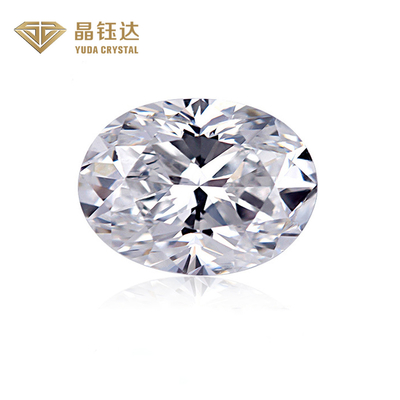 Oval 100% longgar Igi Laboratorium Berlian Certificate asli HPHT Dibuat Polished